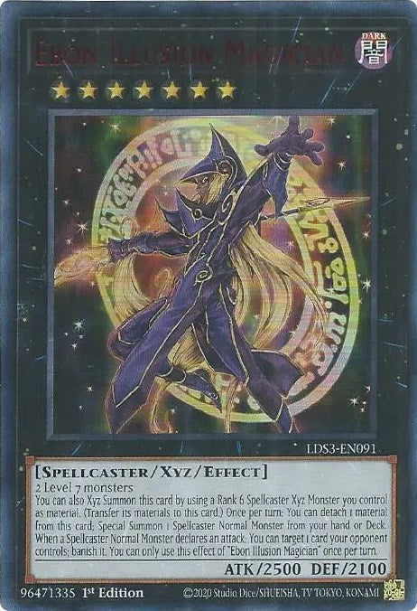 Ebon Illusion Magician (Red) [LDS3-EN091] Ultra Rare | Clutch Gaming