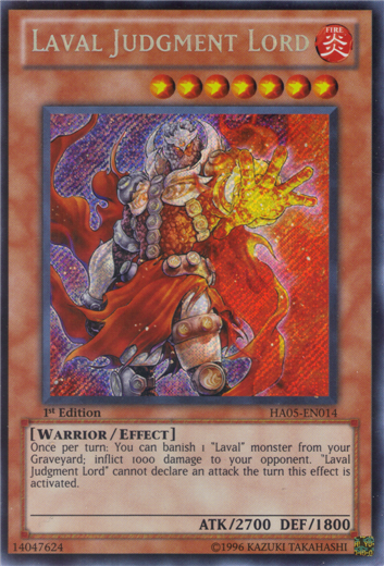 Laval Judgment Lord [HA05-EN014] Secret Rare | Clutch Gaming