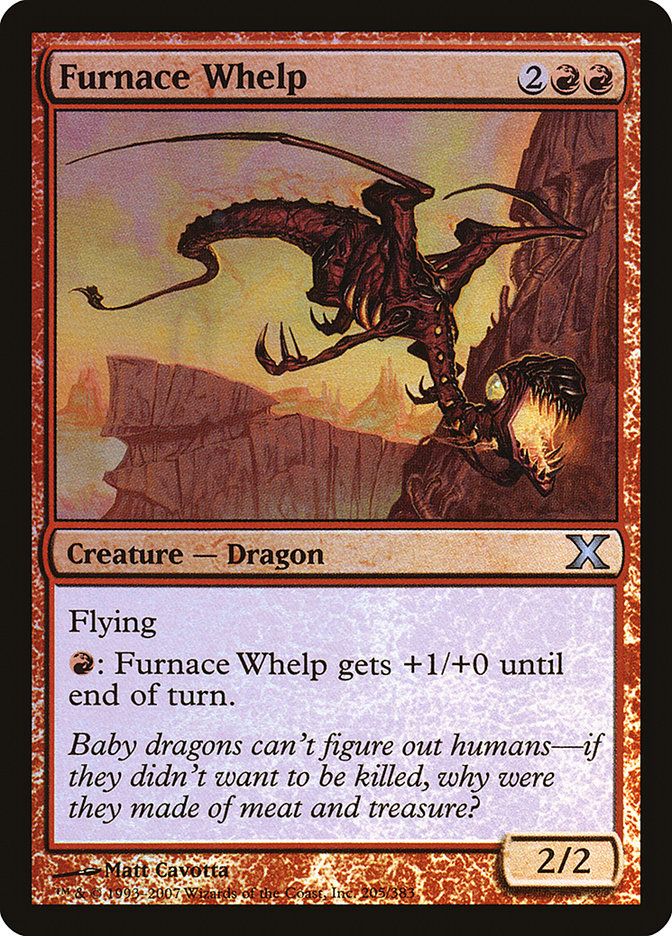 Furnace Whelp (Premium Foil) [Tenth Edition] | Clutch Gaming