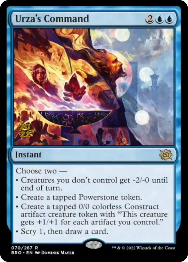 Urza's Command [The Brothers' War Prerelease Promos] | Clutch Gaming