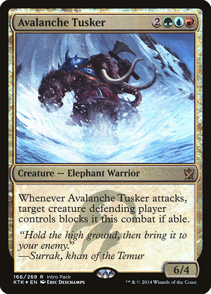 Avalanche Tusker (Intro Pack) [Khans of Tarkir Promos] | Clutch Gaming