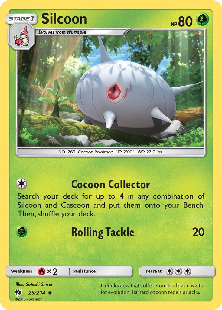 Silcoon (25/214) [Sun & Moon: Lost Thunder] | Clutch Gaming