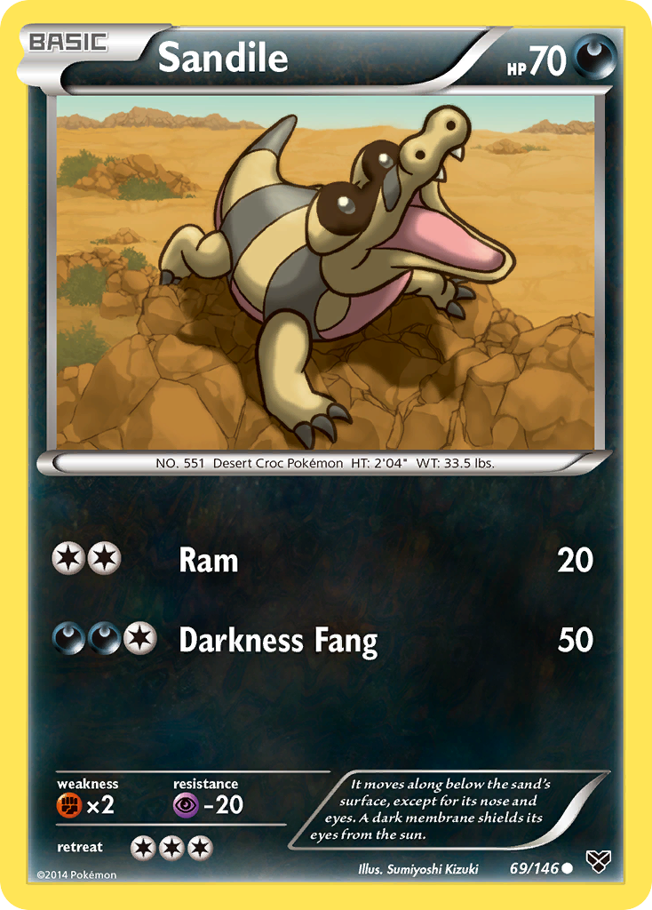 Sandile (69/146) [XY: Base Set] | Clutch Gaming