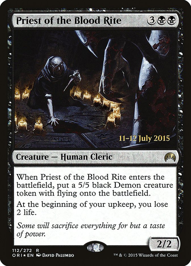 Priest of the Blood Rite [Magic Origins Prerelease Promos] | Clutch Gaming