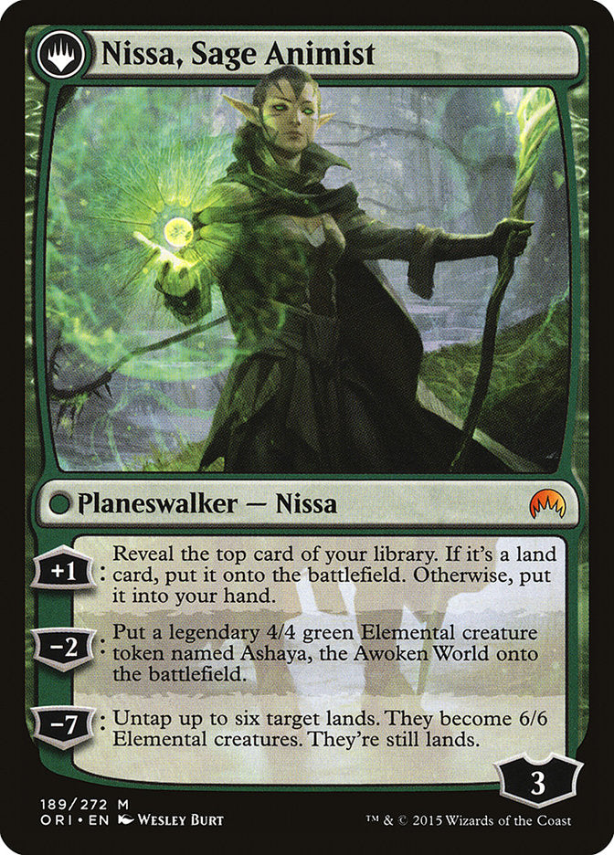 Nissa, Vastwood Seer // Nissa, Sage Animist [Magic Origins] | Clutch Gaming