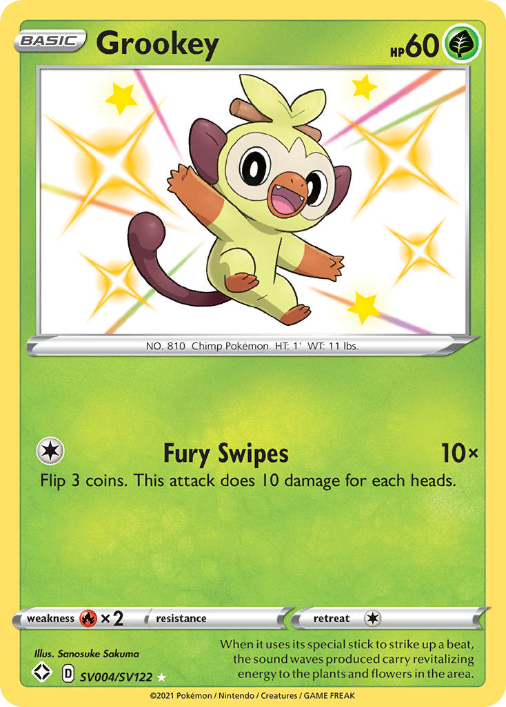 Grookey (SV004/SV122) [Sword & Shield: Shining Fates] | Clutch Gaming