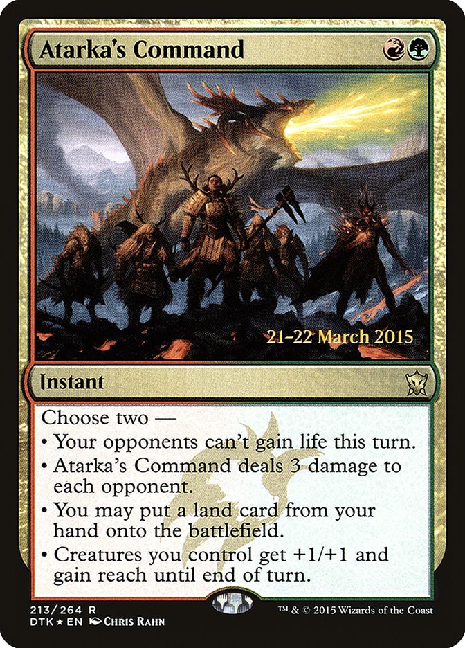 Atarka's Command [Dragons of Tarkir Prerelease Promos] | Clutch Gaming