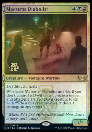 Maestros Diabolist [Streets of New Capenna Prerelease Promos] | Clutch Gaming