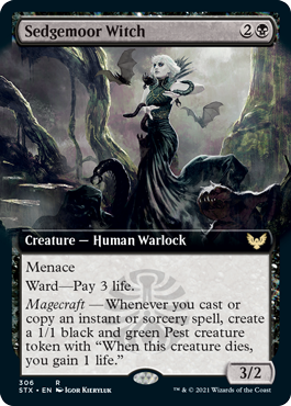 Sedgemoor Witch (Extended Art) [Strixhaven: School of Mages] | Clutch Gaming