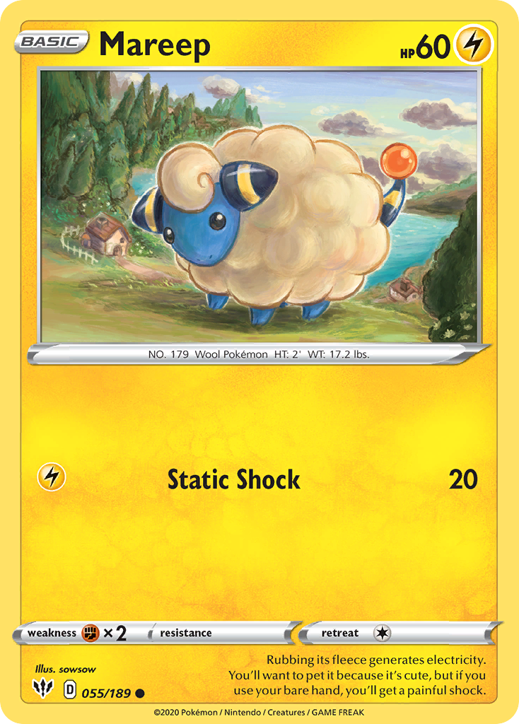 Mareep (055/189) [Sword & Shield: Darkness Ablaze] | Clutch Gaming