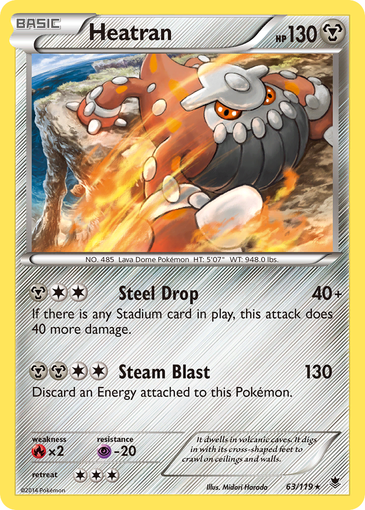 Heatran (63/119) [XY: Phantom Forces] | Clutch Gaming