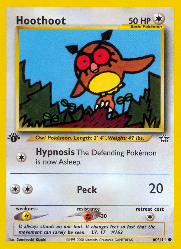 Hoothoot (60/111) [Neo Genesis 1st Edition] | Clutch Gaming