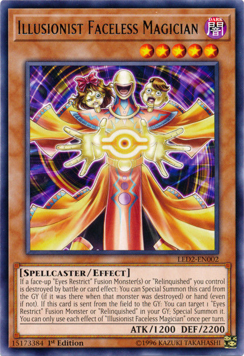 Illusionist Faceless Magician [LED2-EN002] Rare | Clutch Gaming