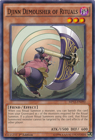 Djinn Demolisher of Rituals [MP15-EN090] Common | Clutch Gaming
