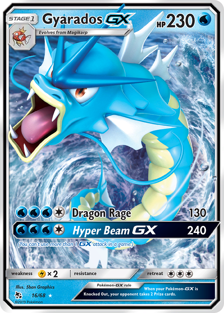 Gyarados GX (16/68) [Sun & Moon: Hidden Fates] | Clutch Gaming