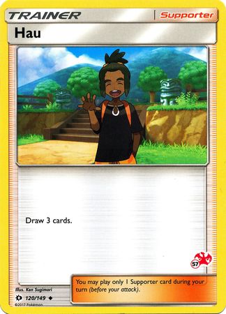 Hau (120/149) (Charizard Stamp #57) [Battle Academy 2020] | Clutch Gaming