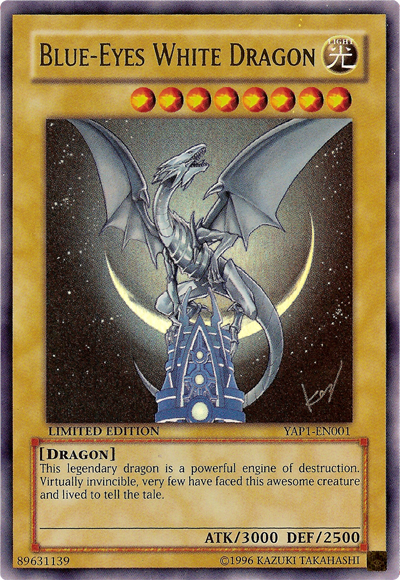 Blue-Eyes White Dragon [YAP1-EN001] Ultra Rare | Clutch Gaming