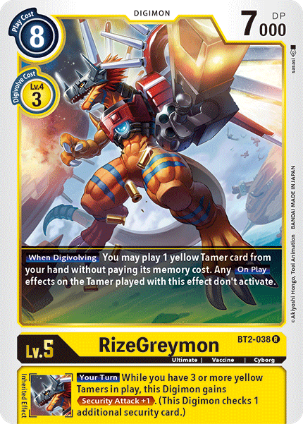 RizeGreymon [BT2-038] [Release Special Booster Ver.1.5] | Clutch Gaming