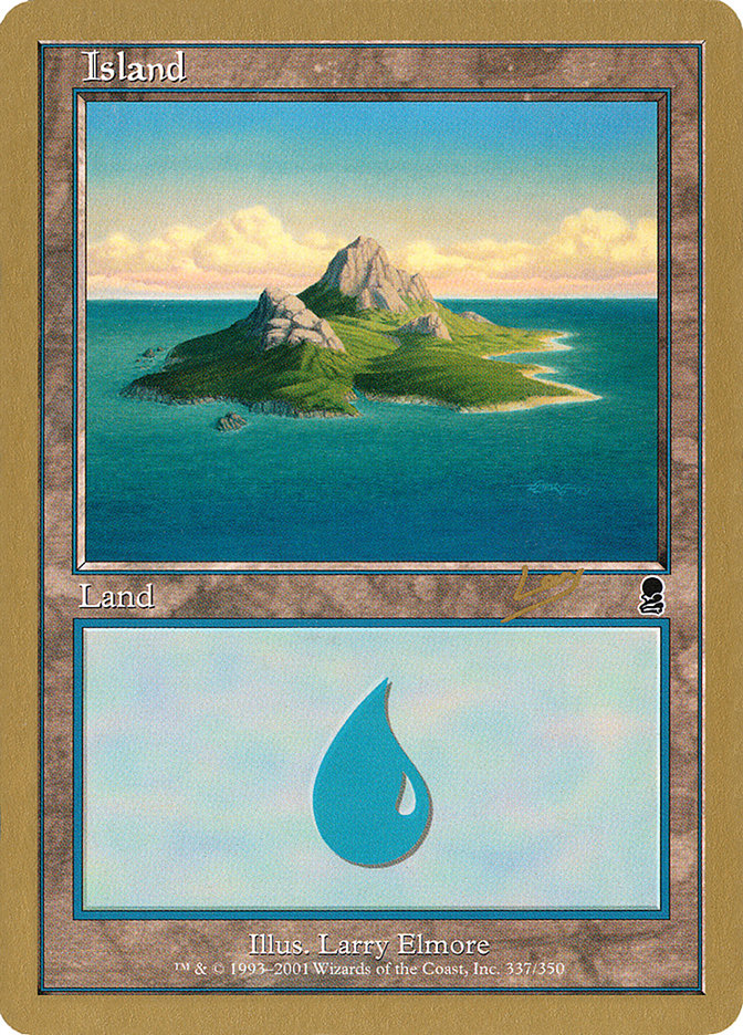 Island (rl337) (Raphael Levy) [World Championship Decks 2002] | Clutch Gaming