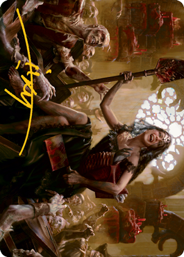 Gisa, Glorious Resurrector Art Card (Gold-Stamped Signature) [Innistrad: Midnight Hunt Art Series] | Clutch Gaming