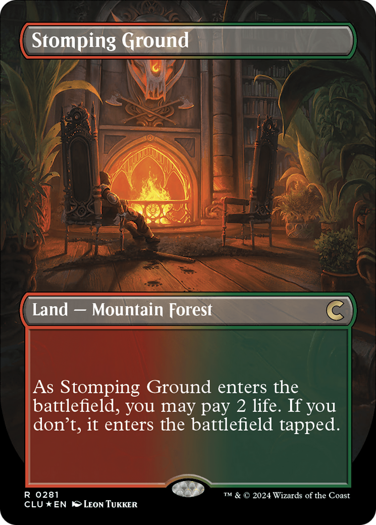 Stomping Ground (Borderless) [Ravnica: Clue Edition] | Clutch Gaming