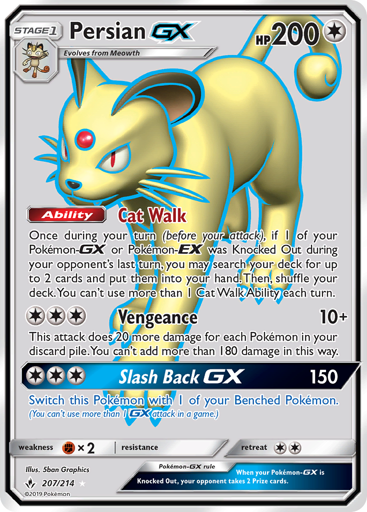 Persian GX (207/214) [Sun & Moon: Unbroken Bonds] | Clutch Gaming