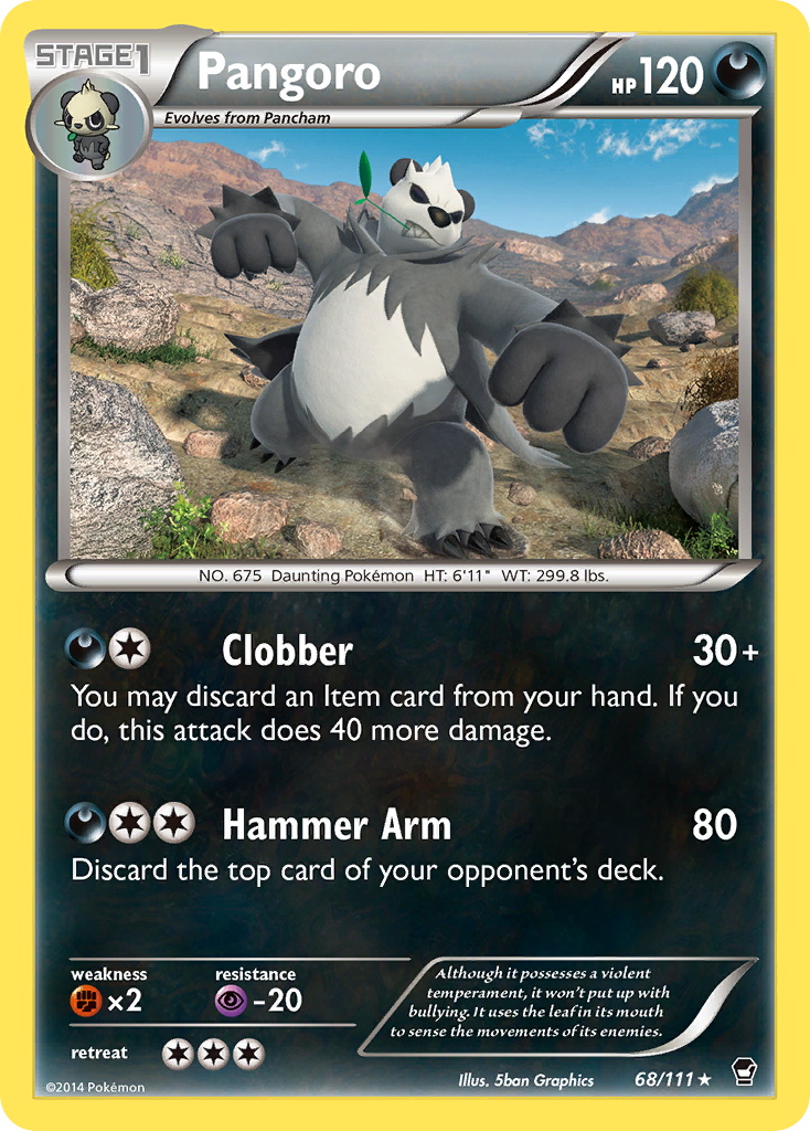 Pangoro (68/111) [XY: Furious Fists] | Clutch Gaming