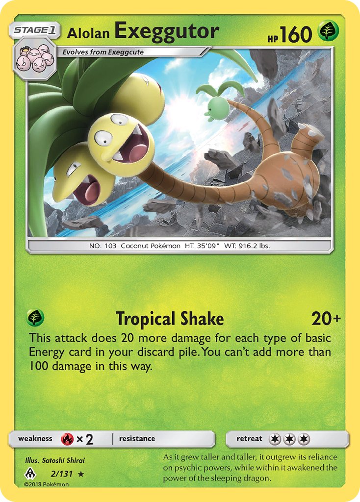 Alolan Exeggutor (2/131) (Theme Deck Exclusive) [Sun & Moon: Forbidden Light] | Clutch Gaming