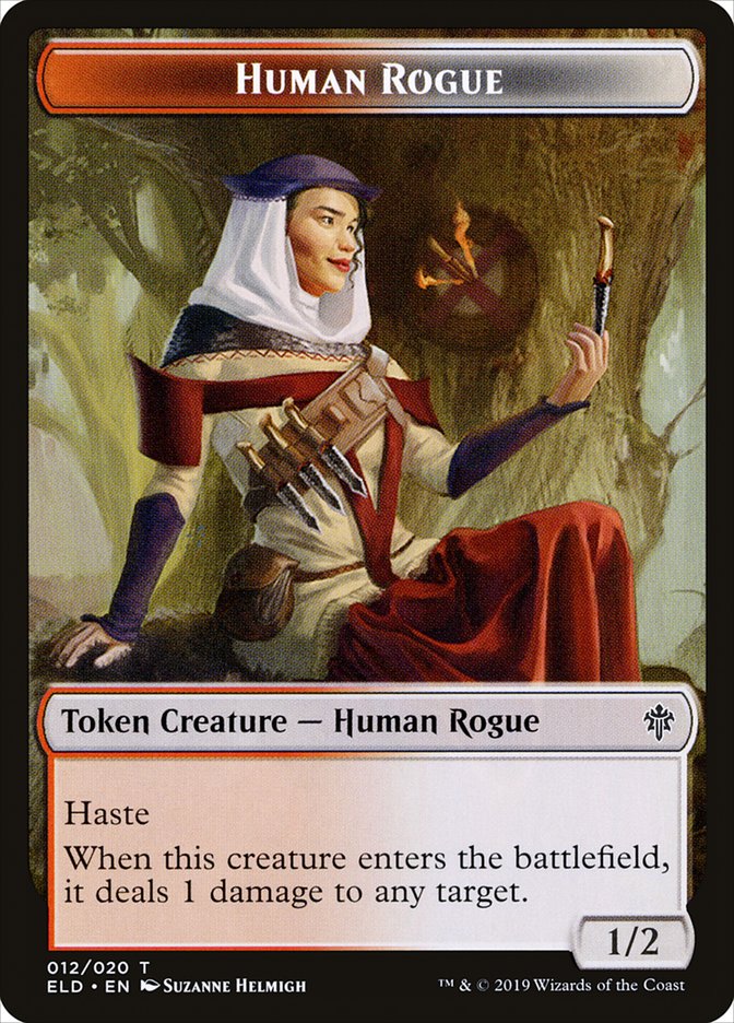 Human Rogue Token [Throne of Eldraine Tokens] | Clutch Gaming