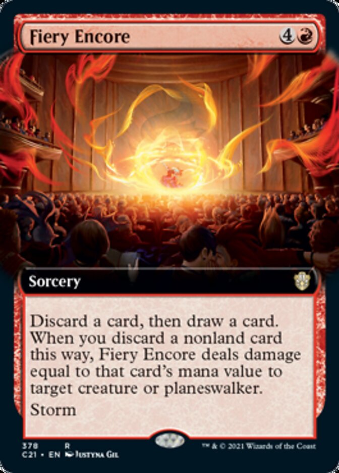 Fiery Encore (Extended Art) [Commander 2021] | Clutch Gaming