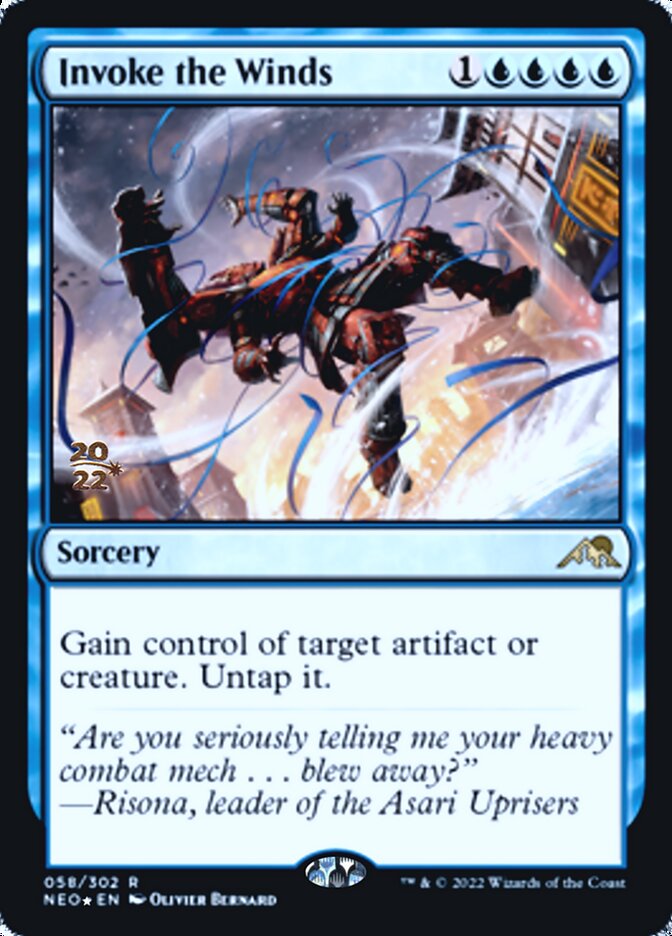 Invoke the Winds [Kamigawa: Neon Dynasty Prerelease Promos] | Clutch Gaming