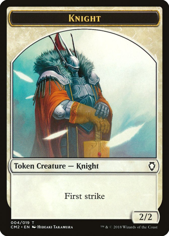 Knight Token [Commander Anthology Volume II Tokens] | Clutch Gaming