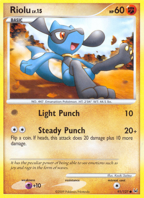 Riolu (91/127) [Platinum: Base Set] | Clutch Gaming