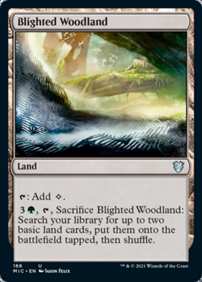 Blighted Woodland [Innistrad: Midnight Hunt Commander] | Clutch Gaming