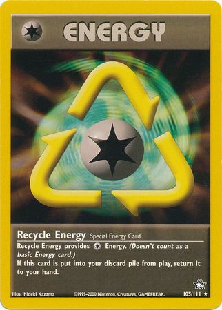 Recycle Energy (105/111) [Neo Genesis Unlimited] | Clutch Gaming