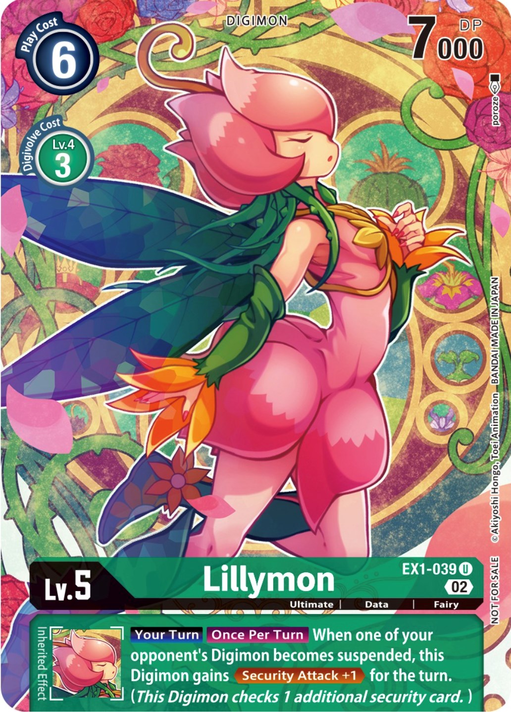 Lillymon [EX1-039] (Digimon Illustration Competition Promotion Pack) [Classic Collection Promos] | Clutch Gaming