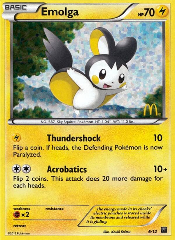 Emolga (6/12) [McDonald's Promos: 2012 Collection] | Clutch Gaming