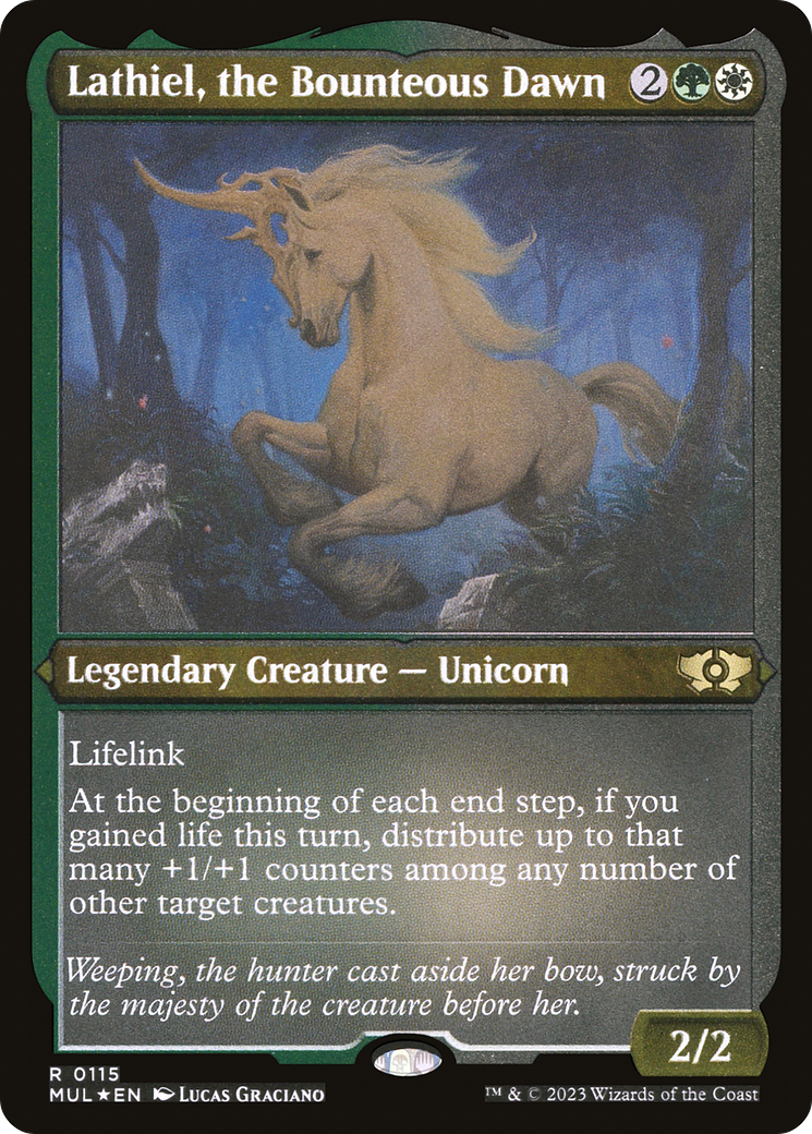 Lathiel, the Bounteous Dawn (Foil Etched) [Multiverse Legends] | Clutch Gaming