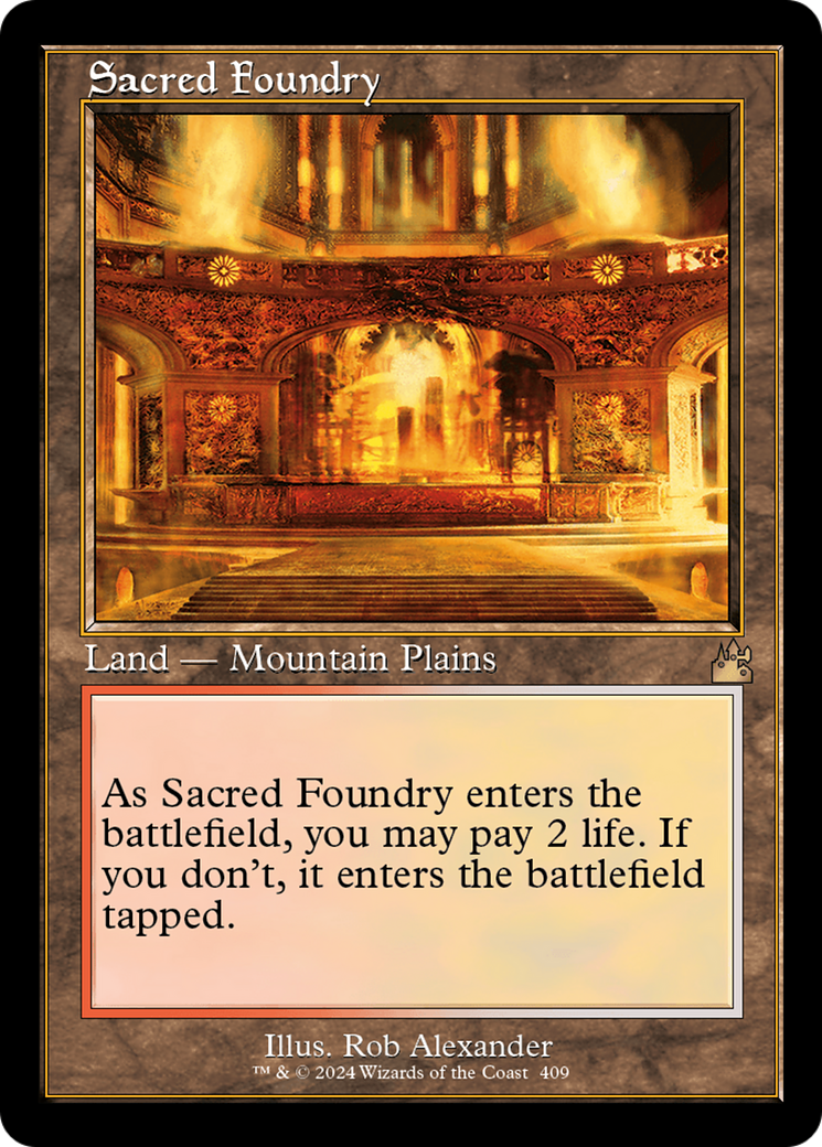 Sacred Foundry (Retro) [Ravnica Remastered] | Clutch Gaming