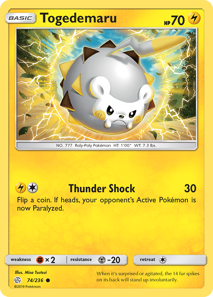 Togedemaru (74/236) [Sun & Moon: Cosmic Eclipse] | Clutch Gaming