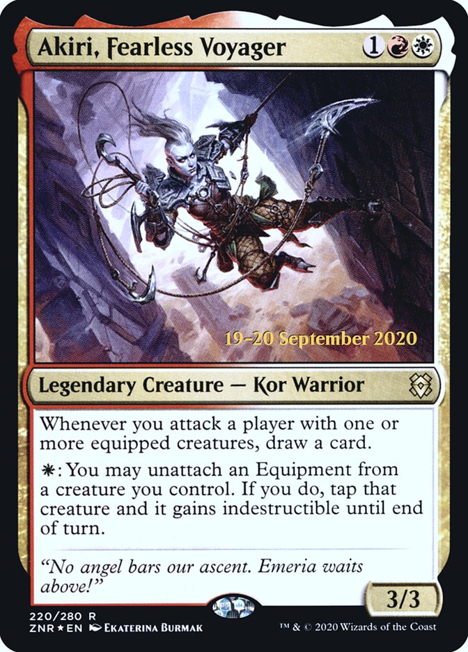 Akiri, Fearless Voyager [Zendikar Rising Prerelease Promos] | Clutch Gaming