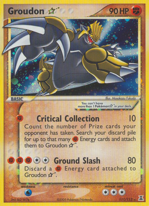 Groudon Star (111/113) [EX: Delta Species] | Clutch Gaming