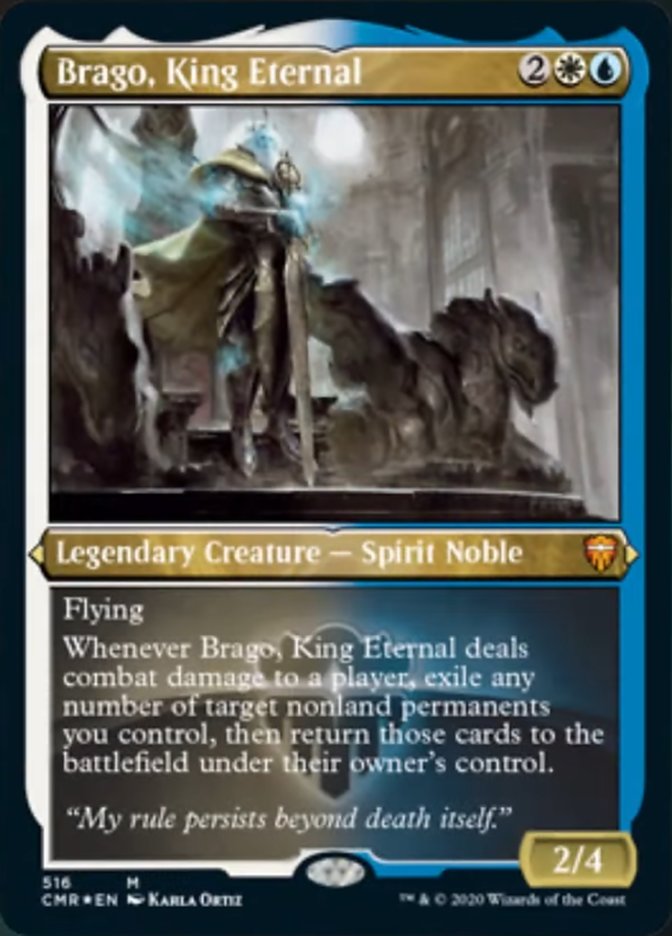 Brago, King Eternal (Etched) [Commander Legends] | Clutch Gaming