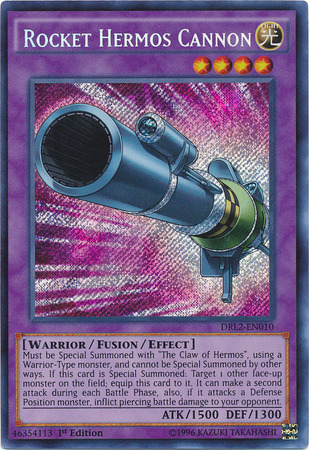 Rocket Hermos Cannon [DRL2-EN010] Secret Rare | Clutch Gaming