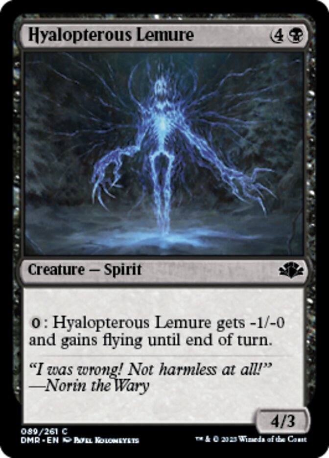 Hyalopterous Lemure [Dominaria Remastered] | Clutch Gaming