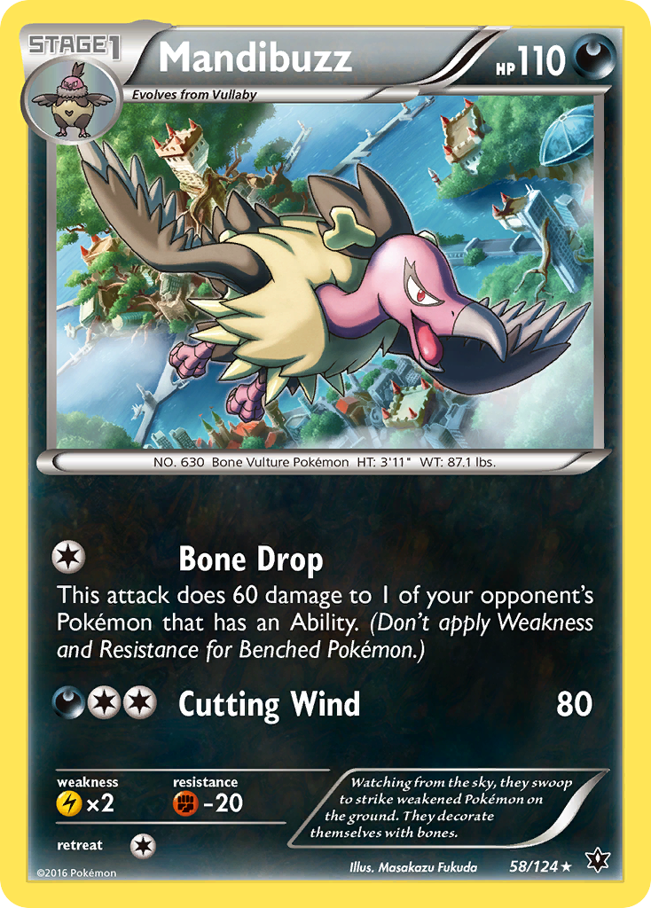 Mandibuzz (58/124) [XY: Fates Collide] | Clutch Gaming