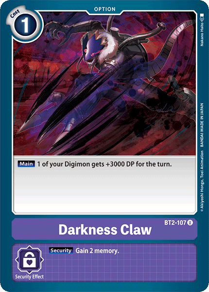 Darkness Claw [BT2-107] [Release Special Booster Ver.1.0] | Clutch Gaming