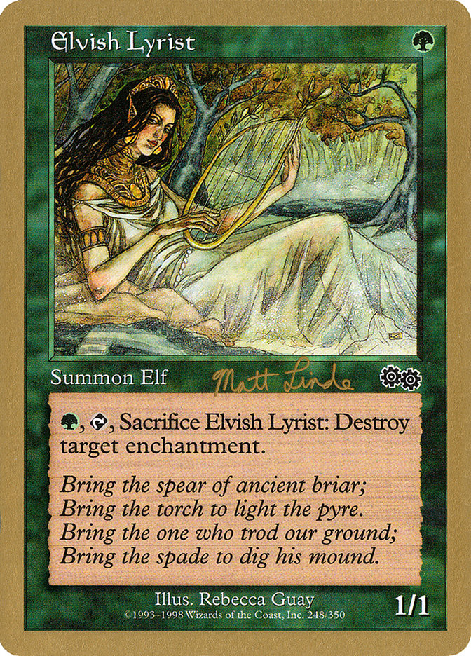 Elvish Lyrist (Matt Linde) [World Championship Decks 1999] | Clutch Gaming