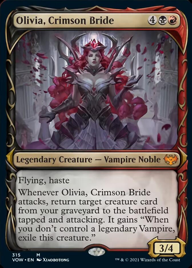 Olivia, Crimson Bride (Showcase Fang Frame) [Innistrad: Crimson Vow] | Clutch Gaming