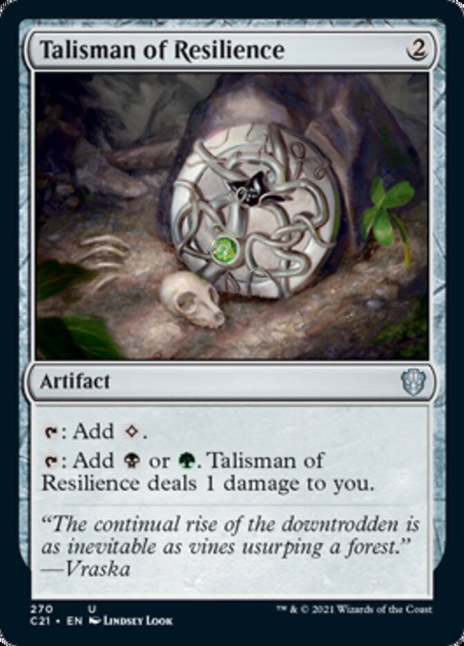 Talisman of Resilience [Commander 2021] | Clutch Gaming